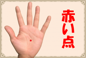 手相の赤い点の意味・場所